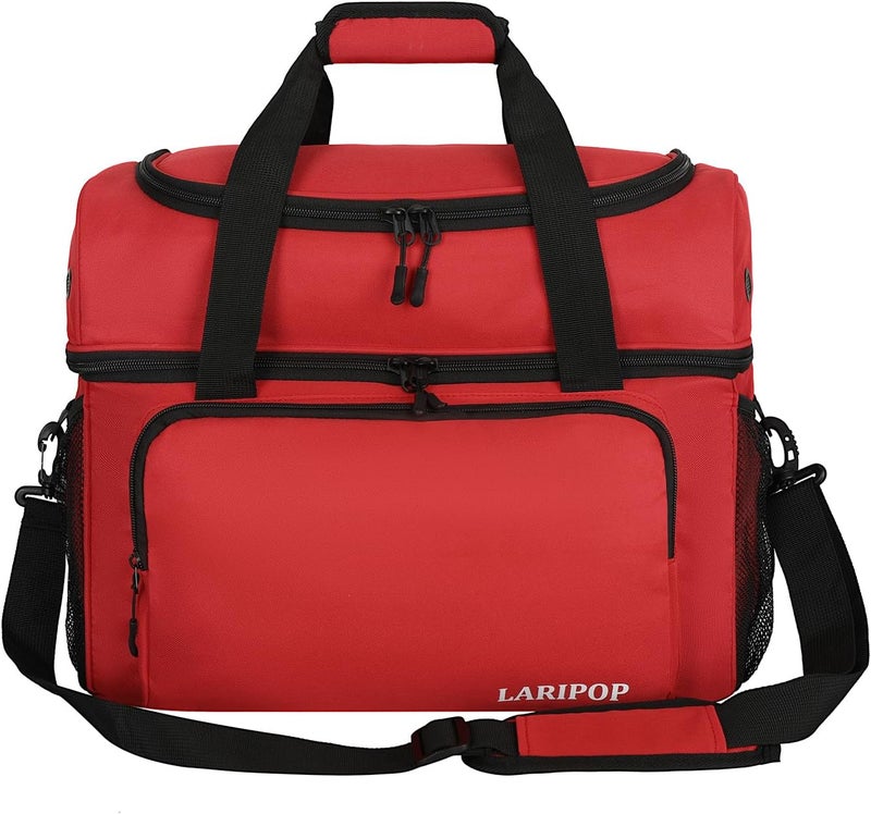 LARIPOP 2 Ball Bowling Bag, Double Bowling Ball Bag with Dual Padded Holder & Shoe Compartment- Fits Shoes Up to Mens Size 16 - Image 1